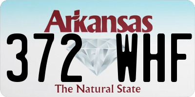 AR license plate 372WHF