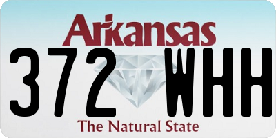 AR license plate 372WHH