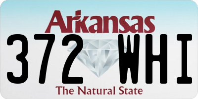 AR license plate 372WHI