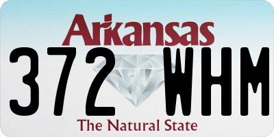 AR license plate 372WHM