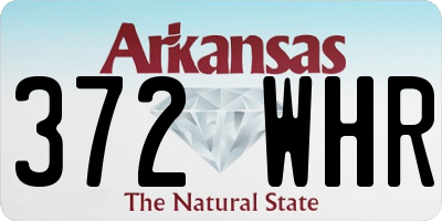 AR license plate 372WHR