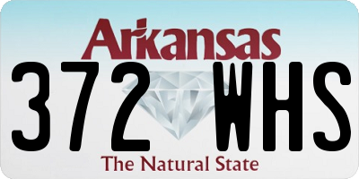 AR license plate 372WHS