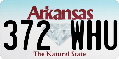 AR license plate 372WHU