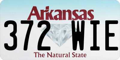 AR license plate 372WIE