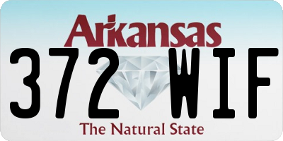 AR license plate 372WIF