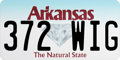 AR license plate 372WIG