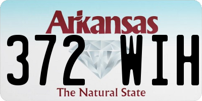 AR license plate 372WIH