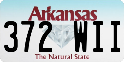 AR license plate 372WII