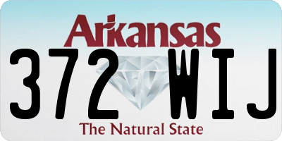 AR license plate 372WIJ