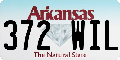 AR license plate 372WIL