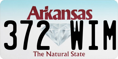 AR license plate 372WIM