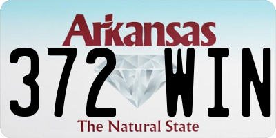 AR license plate 372WIN