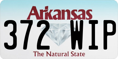 AR license plate 372WIP