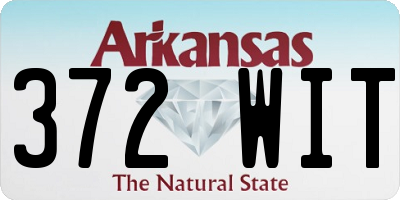 AR license plate 372WIT