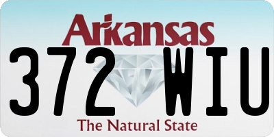 AR license plate 372WIU