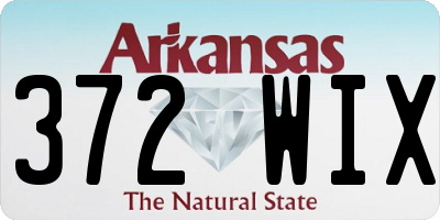 AR license plate 372WIX