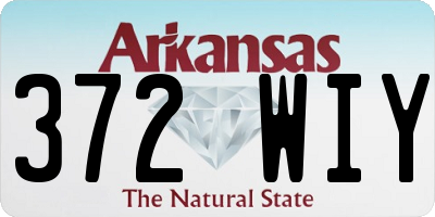 AR license plate 372WIY