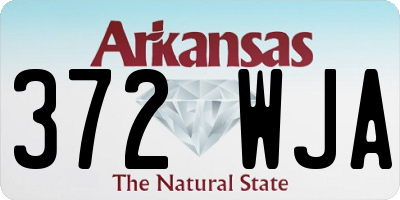 AR license plate 372WJA