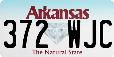 AR license plate 372WJC