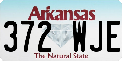 AR license plate 372WJE