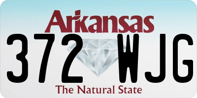 AR license plate 372WJG