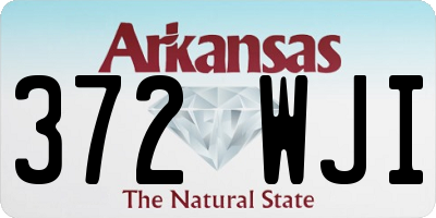 AR license plate 372WJI