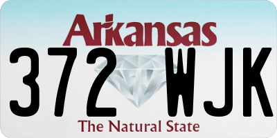 AR license plate 372WJK