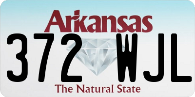 AR license plate 372WJL