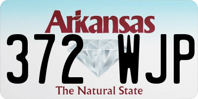 AR license plate 372WJP
