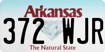 AR license plate 372WJR