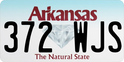 AR license plate 372WJS