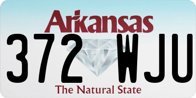 AR license plate 372WJU