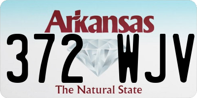 AR license plate 372WJV