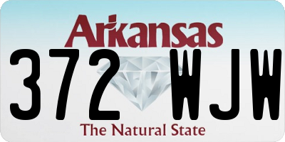 AR license plate 372WJW