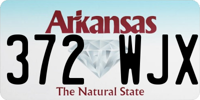 AR license plate 372WJX