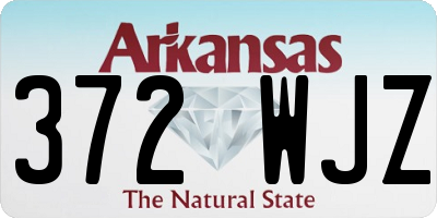 AR license plate 372WJZ