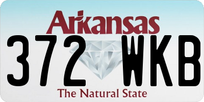 AR license plate 372WKB