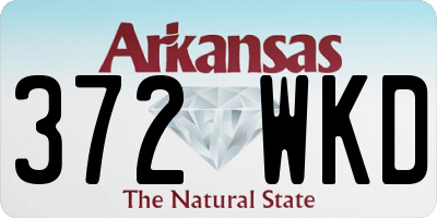AR license plate 372WKD