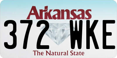 AR license plate 372WKE