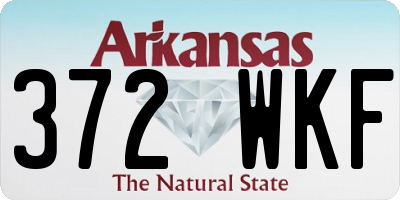 AR license plate 372WKF