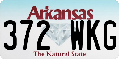 AR license plate 372WKG