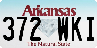 AR license plate 372WKI