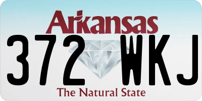 AR license plate 372WKJ