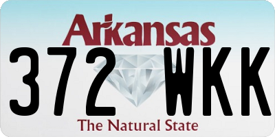 AR license plate 372WKK