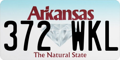 AR license plate 372WKL