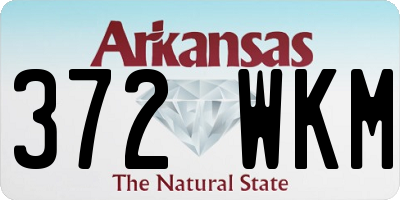 AR license plate 372WKM