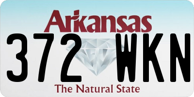 AR license plate 372WKN
