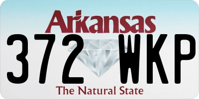 AR license plate 372WKP