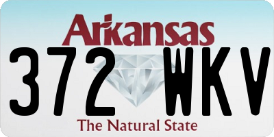 AR license plate 372WKV
