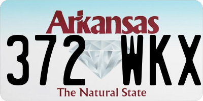 AR license plate 372WKX